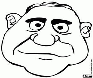 Omalovánka Tvář údajný zločinec