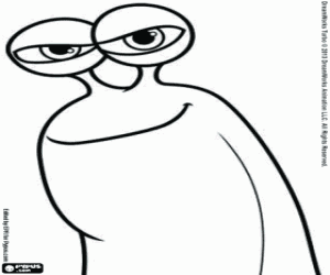 Omalovánka Tvář šnek Švihák