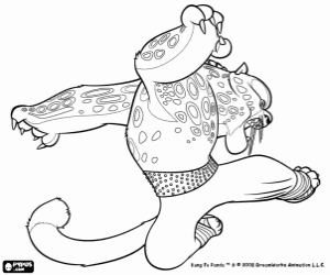 Omalovánka Tygra Tai Lunga, Kung Fu Panda
