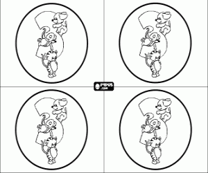 Omalovánka Tři roky narozeniny pozvánky