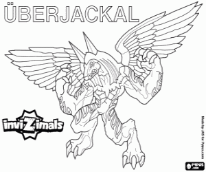 Omalovánka Uberjackal, magické Invizimals