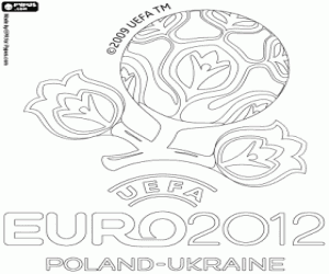 Omalovánka UEFA EURO 2012 logo