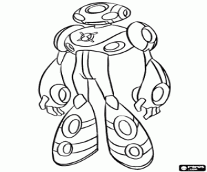 Omalovánka Ultimate Echo Echo, Ben 10 alien