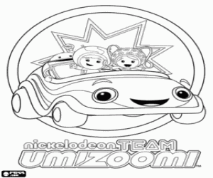 Omalovánka Umizoomi v Umi Auto