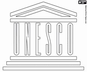 Omalovánka UNESCO logo