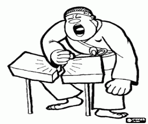 Omalovánka Uzavřené punč v karate