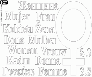 Omalovánka V den ženy