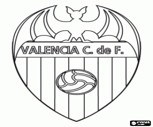 Omalovánka Valencia CF odznak