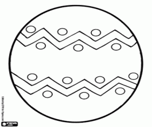 Omalovánka Velikonoční vajíčko zdobit