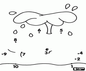 Omalovánka Velké mořské zvíře, tečka tečka