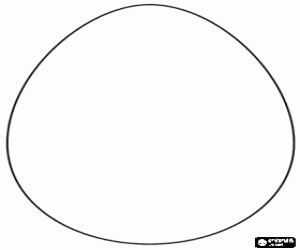 Omalovánka Velký velikonoční vajíčko na výzdobu