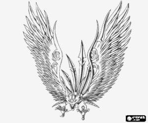 Omalovánka Ventus Skyress je Bakugan z Shun