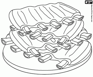 Omalovánka Vepřové žebírka pro barbecue