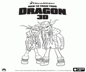 Omalovánka Vikingové bratři Thorston