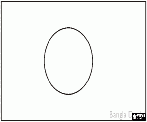 Omalovánka Vlajka Bangladéše