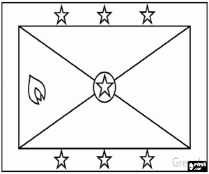 Omalovánka Vlajka Grenady