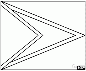 Omalovánka Vlajka Guyany