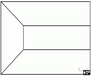 Omalovánka Vlajka Kuvajtu