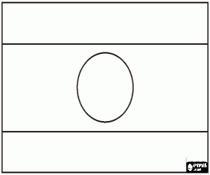 Omalovánka Vlajka Laosu