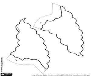 Omalovánka Vlasy klaun Krusty