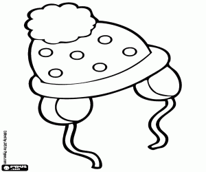 Omalovánka Vlněné čepice pro miminko