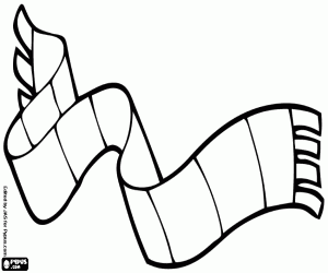 Omalovánka Vlněný šátek na miminko