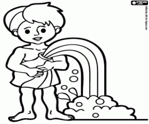 Omalovánka Vodnář, znamení zvěrokruhu