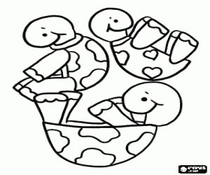 Omalovánka Vyvažování želvy