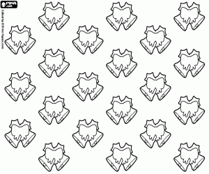 Omalovánka Vzorek s zvony Vánoce