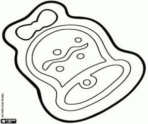 Omalovánka Vánoční cookie jako zvon