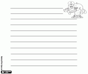 Omalovánka Vánoční dopis, Pypus s svíčka