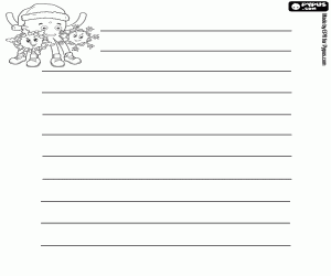 Omalovánka Vánoční dopis s Pypus