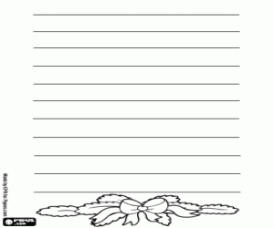 Omalovánka Vánoční dopis s věnec