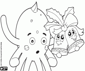 Omalovánka Vánoční koledy z Pypus s rolničkami