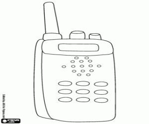 Omalovánka Walkie talkie detektiv