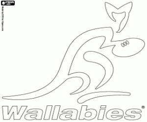 Omalovánka Wallabies logo