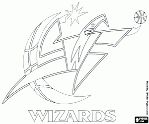 Omalovánka Washington Wizards odznak