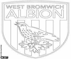 Omalovánka West Bromwich Albion logo