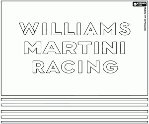 Omalovánka Williams Martini Racing logo
