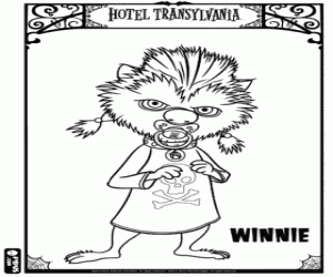 Omalovánka Winnie, dcera vlkodlaka