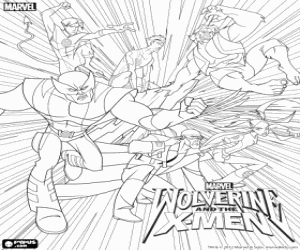 Omalovánka Wolverine a X-Men