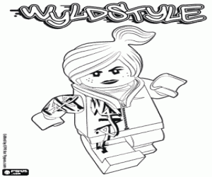 Omalovánka Wyldstyle, znak Lego