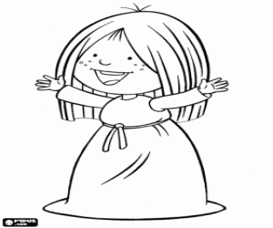 Omalovánka Ylvi, přítelkyně Vicky Viking