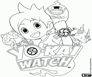 Omalovánka Yo-kai Watch, loga a postavy