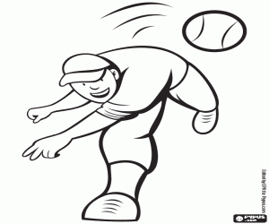 Omalovánka Zahájení baseballu