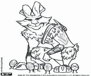 Omalovánka Zajda, velikonoční králík