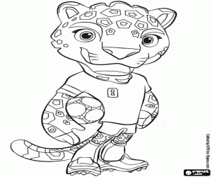 Omalovánka Zayu, maskot, Mexico World Cup 2026