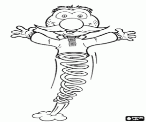 Omalovánka Zebedee, charakter Kouzelný kolotoč