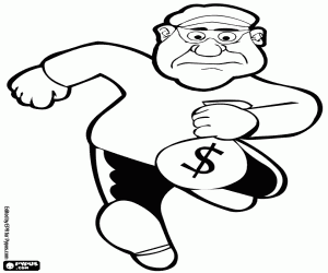 Omalovánka Zloděj se kořist