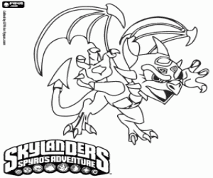 Omalovánka Zlověstný Skylander Cynder